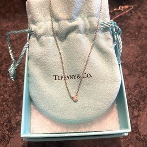 Tiffany Elsa Peretti Diamonds by the Yard Single Diamond Pendant